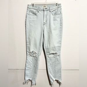 L’AGENCE  high rise distressed denim jeans size 28 light wash